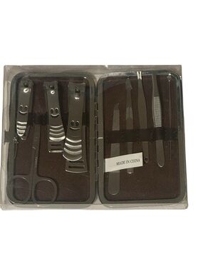7-Piece Stainless Steel Manicure Set - Silver with Case NEW!